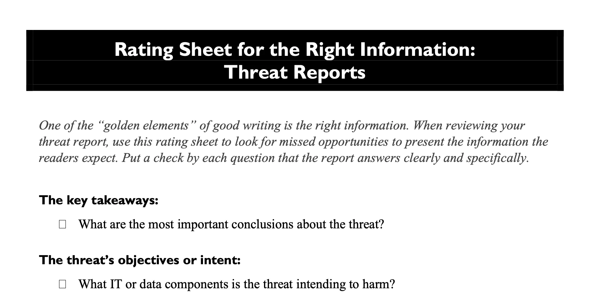 How You Can Write Better Threat Reports - illustration