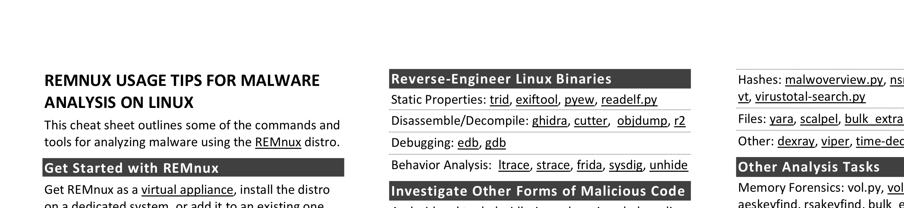 REMnux Usage Tips for Malware Analysis on Linux - illustration
