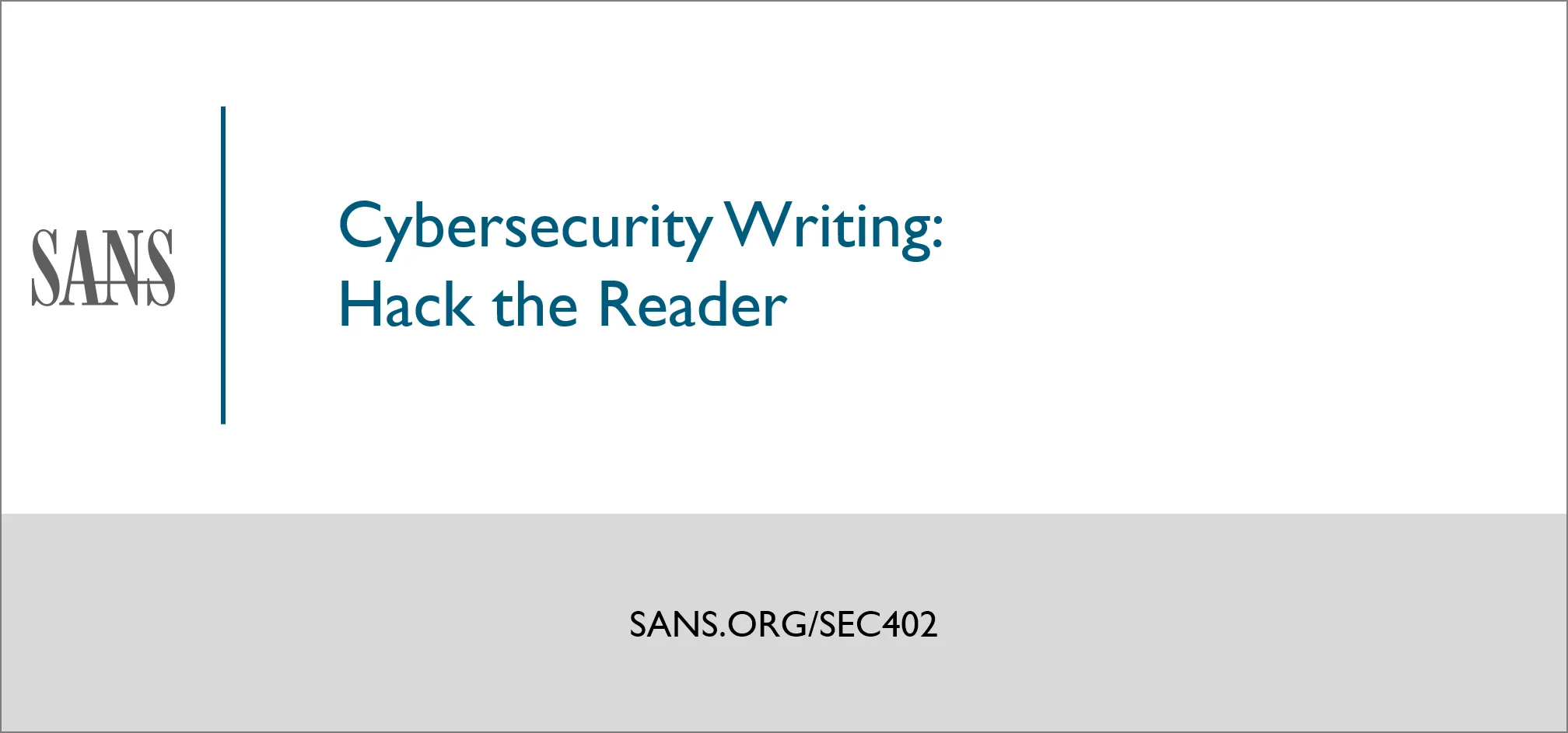 A Cybersecurity Writing Course for You - illustration