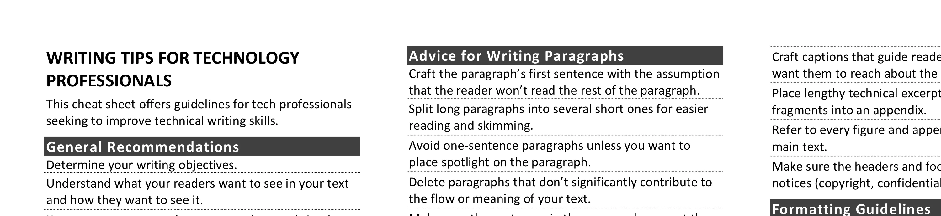 Writing Tips for Technology Professionals - illustration